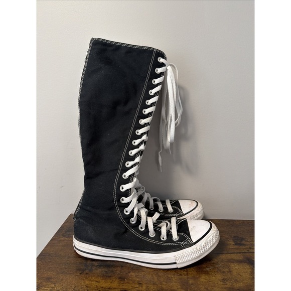Converse Shoes - Converse Chuck Taylor XXHi Black Knee High Zip Up A09429C Sneakers Women's Sz 8